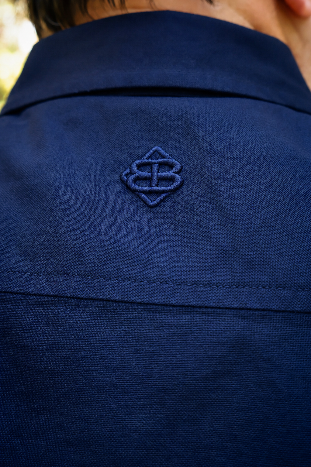 BC Men's Navy Pearl Snap Button Down Shirt